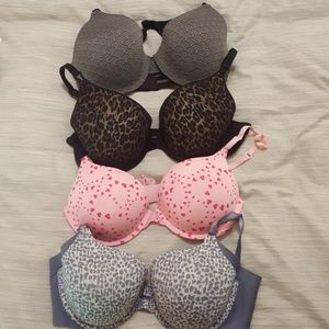 Bundle of four bras 36C